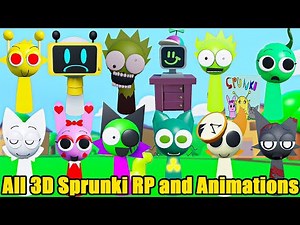 3D SPRUNKI RP and ANIMATIONS 🌟How To Get All 66 Sprunki Morphs and Badges🌈 [Roblox]