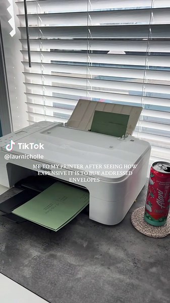 took less than 10 minutes to print addresses on 60 envelopes 🤩 #diybride #2025bride #bridetobe #diywedding #envelopeaddressing #savethedate #weddinginvitation #diy