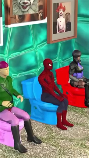 spiderman in toilet #kidscartoon #theamazingspiderman #spidermannowayhome #peterparker #spiderman