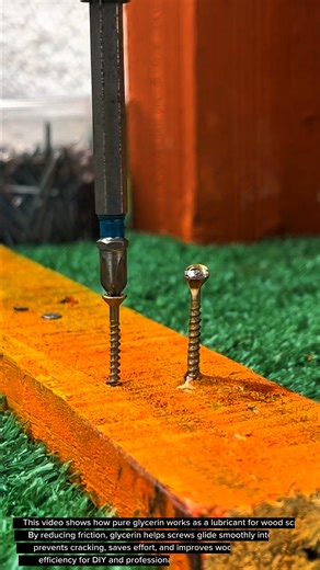GENIUS Woodworking Trick Using Glycerin | Make Screws Go In Easier & Prevent Wood Cracks