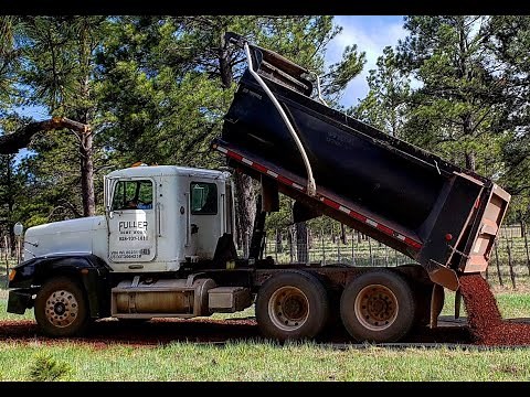 Making A Gravel Driveway From Scratch! (Dropping 49 Yards Of Rock!)