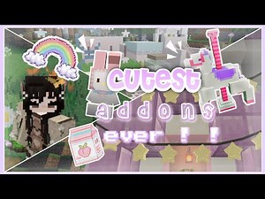 top 5 cutest and aesthetic mods / addons for pocket / bedrock edition 1.17 - 1.18 💭🧇