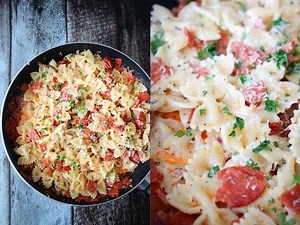 How To Make Creamy Pepperoni Pasta - By One Kitchen