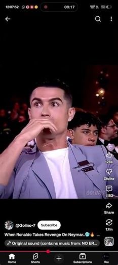 When Ronaldo takes revenge on Neymar..🥶 #ronaldo #naymar #viral #cristianoronaldo #cristiano #viral