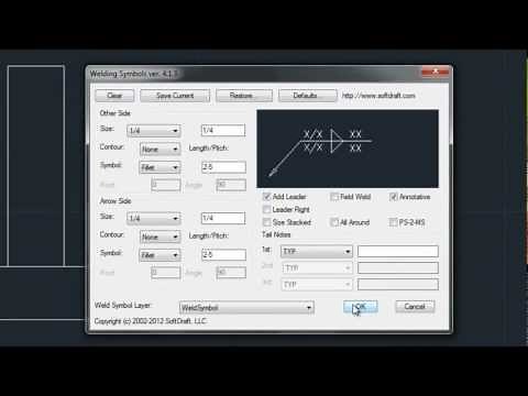 Weld2K Plugin for AutoCAD: Welding Symbols Plugin for AutoCAD