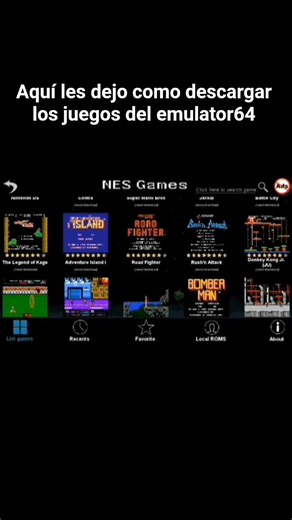como instalar los juegos del emulator retro 64 games