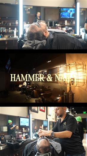 Experience grooming at a higher level. 💈🥃 From precision haircuts to premium services, Hammer & Nails delivers unmatched quality and comfort. Book your appointment today. #PremiumGrooming #nova #HammerAndNails #LuxuryBarber #MensGrooming | Hammer & Nails - Reston, VA