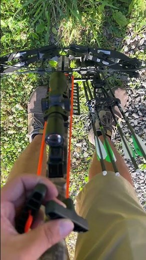 How to pull back a crossbow #hunting #survival ￼