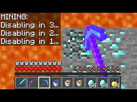 Minecraft UHC but you are unable to BREAK or PLACE blocks when PvP enables.