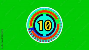 countdown green screen, perfect for opening, intro, video editing, outro, etc