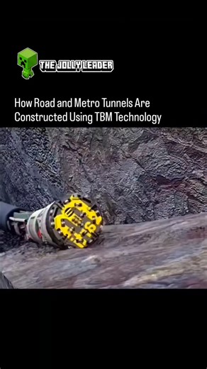 The Jolly Leader on Instagram: "@thejollyleader : Explore the inner workings of a Tunnel Boring Machine (TBM) as it navigates beneath our cities and mountains. In this video, we break down the essential components and the step-by-step operations that allow a TBM to excavate tunnels with safety and precision. ​Watch how the rotating cutterhead grinds through rock and soil, how the conveyor belt clears out the debris, how the shield provides structural support during excavation, and how concrete s