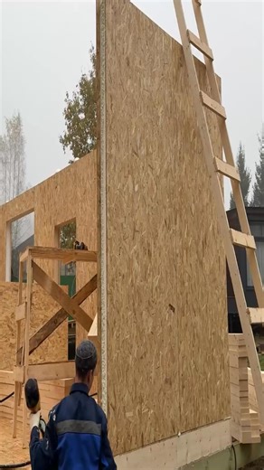 Perfect insulated OSB wall panel connection installation skills | Cecelia construction