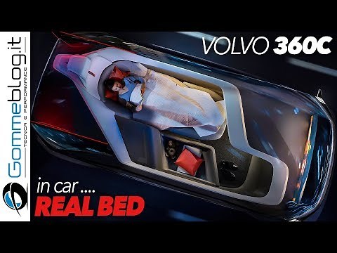 Volvo 360c - Autonomous Car with a REAL BED Inside - Driverless Self-Driving