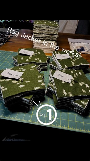 Get to make another beautiful rag jacket for a raffle prize winner! #sewingtiktok #sewtok #diy #custom #handmade