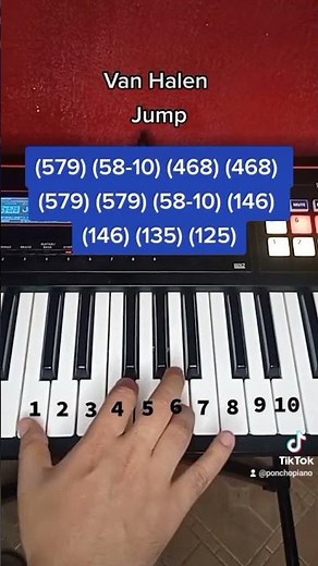Van Halen - Jump (Piano tutorial)