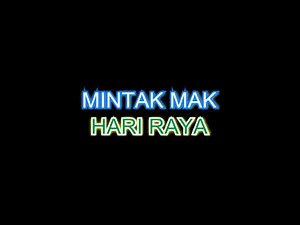 Saloma - Selamat Hari Raya - Karaoke (minus one + lyrics)