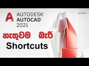Auto Cadවල නැතුවම බැරි Shortcuts | Important Auto Cad Shortcuts In Sinhala | Tech With Pathum
