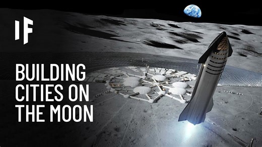 Suppose building cities on the Moon and living permanently