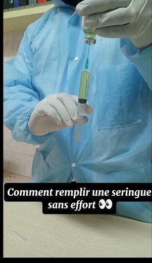 comment remplir une seringue sans effort