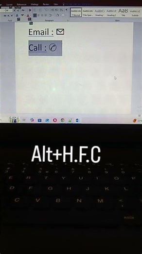 Learn how to change selected text font color using a keyboard shortcut in MS Word! #msword #shorts