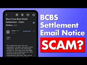 BCBS Settlement Email Notice - Legit or Scam?