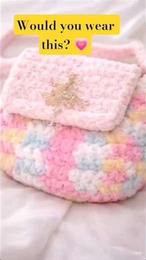 Very Easy Crochet Sling Bag 🧶💕 | Beginner Friendly DIY Cute Pastel Bag in Minutes 😍✨#Crochet#shorts