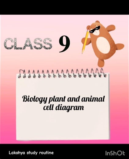 class 9 plant / animal cell diagram