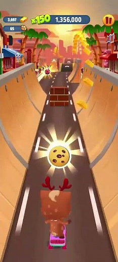 Talking Tom Gold Run Gameplay: Reindeer Ginger -5 #talkingtom #shorts