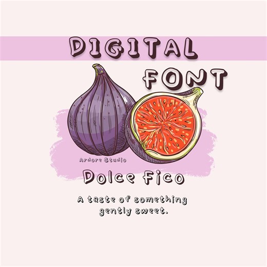 Dolce Fico Outline Font | Handwritten Bubble Script, Logo Design (OTF/TTF) - Etsy