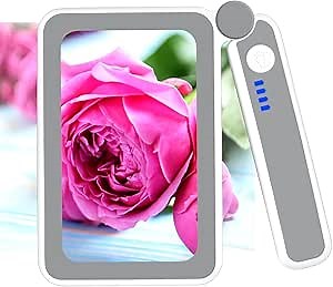 Magnifying Glass for Reading, Magnifying Glass with Light Rechargeable Anti-Glare Lens 4X Magnifier to Reduce Eye Strain- Perfect for Small Prints, Aging Eyes Seniors Parent Gift (Large)