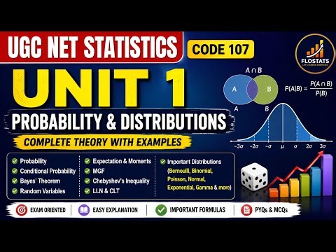 UGC NET Statistics Unit 1 | Probability & Distributions | Complete Theory #ugcnetstatistics 