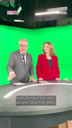 What does a virtual news set look like?