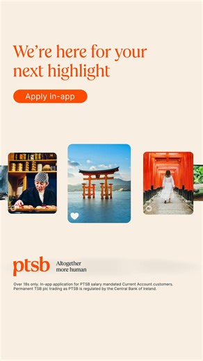 Go from checking out your friend's travel photos to checking in at departures with online approval in minutes on Personal Loans from €1,500 to €30,000. #ad | PTSB