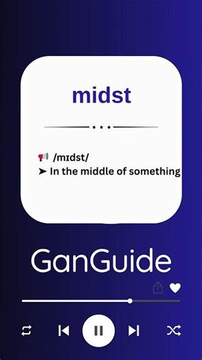 C1 English Word: MIDST | Meaning & Pronunciation