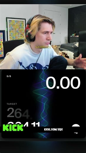 Bro xQc matched 264.90 Hz with 264.11… that’s less than 1 Hz off. That’s actually insane.