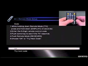 ONKYO TX-NR609 AVR AV Home Cinema Receiver - Pre-Programmed Remote