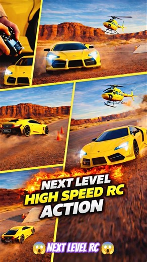 INSANE High Speed RC Car Stunt 😱 Helicopter Chase! | RC Toys With Arnab