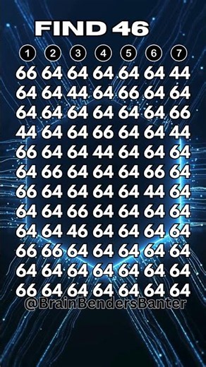 Test Your COGNITIVE Brain Skills With This FAST Number Game! #shorts