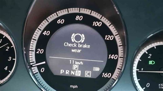 He ignored the brake warning - and his Mercedes broke
