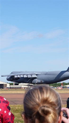 The mighty C-5 Galaxy arrival into RIAT 2025 #aviation #aviationphotography #aviationdaily #aviationlovers | Mac-1 Media