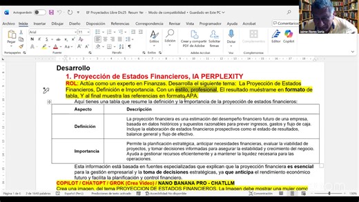 ANÁLISIS Y PROYECCIÓN DE ESTADOS FINANCIEROS CON IA Y EXCEL | Centro de Capacitación Aprendizaje Contable