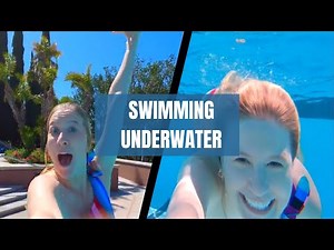 Swimming Underwater in Pool | Women Underwater