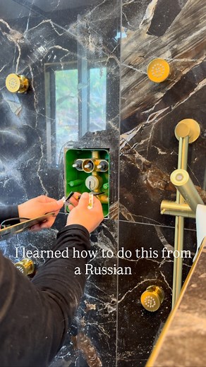 6.3K views · 14 reactions | People always ask me where I get my design inspiration, and most of it is from watching Russian Instagram’sS and often I’m in communication with them and every interaction I’ve ever had has nothing but pleasant ,  I like the style man I don’t know what to say 邏 #bathroomdesign #tile #trusttheprocess #design #showerdesign #bathroomremodel #tiledesign #homeremodel #showerthoughts #bathroomrenovation #diy #luxuryhomes | JACOB VARELA | Facebook