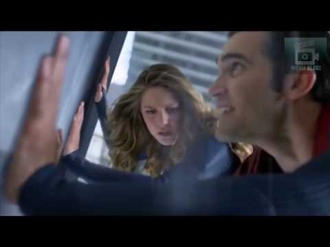 Superman and Supergirl in a Romantic Scene