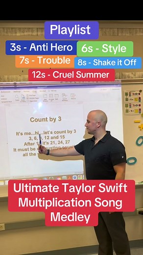 Ultimate T-Swift Multiplication Mash Up for your #Swiftie Students! Anti Hero, Style, Cruel Summer, Shake it Off and Trouble! These videos have been viewed over 100 million times and have helped countless kids! #tswift #swifttok #erastour #multiplication #taylorswift #erastourbrazil #skipcount #studentsbelike #teachersbelike #teachwithmrc @Taylor Swift thank you so much for liking the #antihero video and starting this movement!