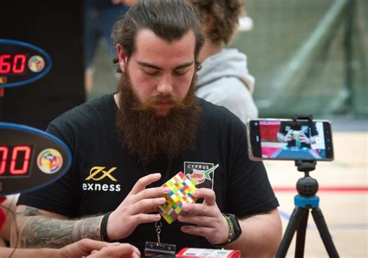 Meet the Cypriot who is a Rubik’s cube Guinness world record holder