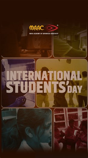 To every MAAC student chasing big dreams with bigger ideas, this day is yours. 🎨💫 You’re not just studying; you’re building worlds, crafting stories, and shaping the future of animation, VFX, gaming, and design. Keep creating with courage and firing up the industry with your talent. Happy International Students’ Day! 🌎 #InternationalStudentsDay #StudentCreators #FutureAnimators #VFXArtists #GameDesigners #DigitalCreators #CreateWithMAAC #DesignDreams #AnimationCommunity #StudentPower #Creativ
