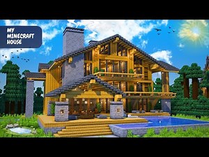 Minecraft: How to Build a Large Wooden Mansion (Easy to Build) | Tutorial