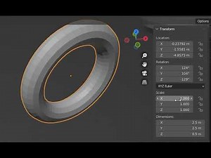 Blender: Transform Panel