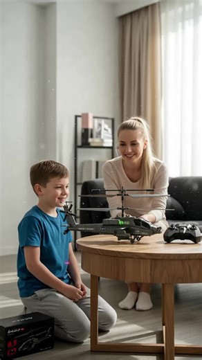 Remote Control Helicopter, 3.5 Channels RC Helicopter with LED Light, One Key Takeoff/Landing, Aircraft Model, Remote Controlled Helicopters, Suitable for Children and Adults